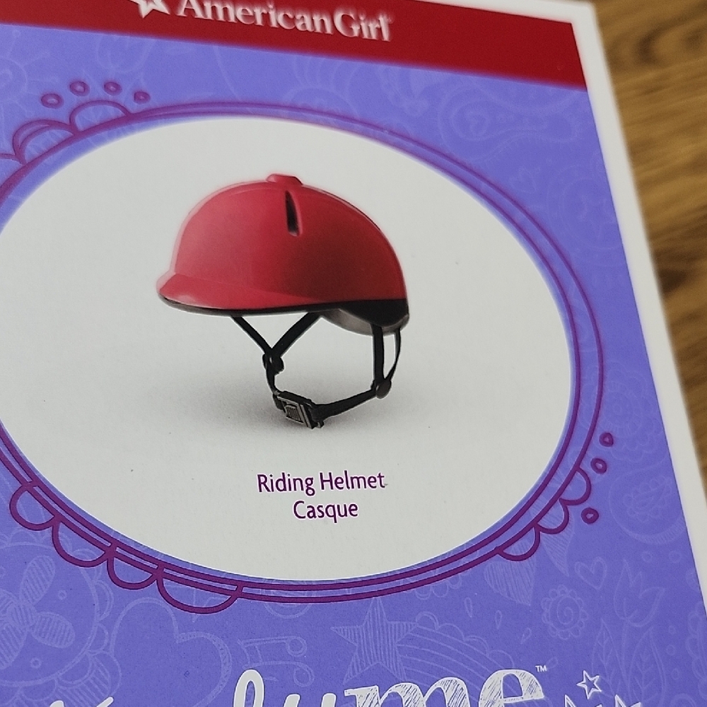 American Girl 18" Doll Truly Me Pink Horse Riding Helmet Equestrian NEW!